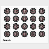 IAFF Maltese ronde Sticker (Vel)