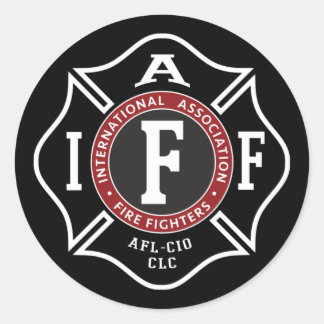 IAFF Maltese ronde Sticker