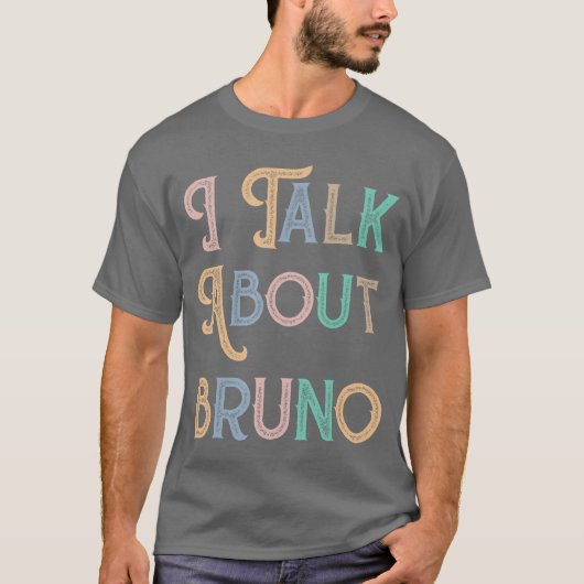 Ialk About Bruno Funny Music retro boy T-shirt (Voorkant)