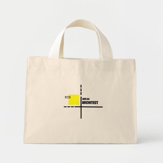 iam architect mini tote bag (Voorkant)