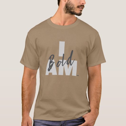 IAM Bold Unisex T-shirt (donkere kleuren) (Voorkant)