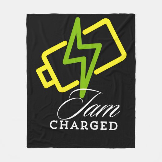 IAM Charged - Positieve elektrische vibes deken (Voorkant)