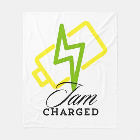 IAM Charged - Positieve elektrische vibes deken (Voorkant)
