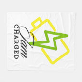 IAM Charged - Positieve elektrische vibes deken (Voorkant (Horizontaal))