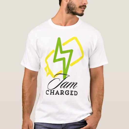 IAM Charged - Positieve elektrische vibes Unisex T-shirt (Voorkant)