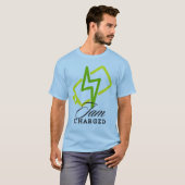IAM Charged - Positieve elektrische vibes Unisex T-shirt (Voorkant volledig)