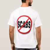 IAM - Geen scabines T-shirt (Achterkant)