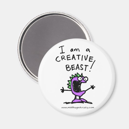 iamabeast_logo magneet (Voorkant / Achterkant)