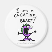 iamabeast_logo magneet (Voorkant)