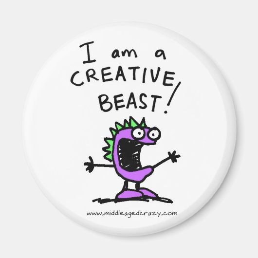 iamabeast_logo magneet (Voorkant)