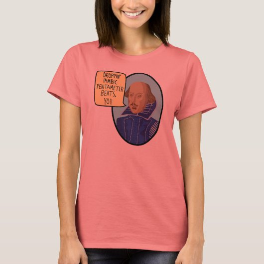 Iambic Pentameter Beats T-shirt (Voorkant)