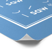 Iambische diameter 24 x 36 inch Poster klaslokaal (Hoek)