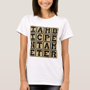 Iambische diameter, Sonnet-regeling T-shirt