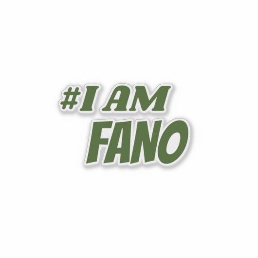 #IAmFano Fano Amhara Sticker (Voorkant)