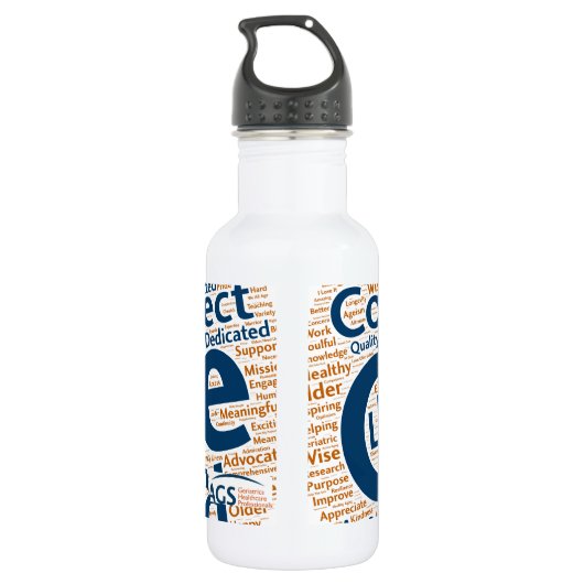 #IAmGeriatrics Stainless Steel Water Bottle Waterfles (Achterkant)