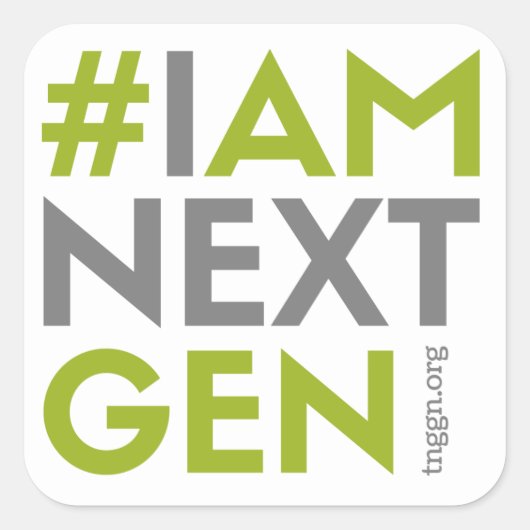 #IAMNEXTGEN 3 "x3" Vierkante Sticker (Voorkant)