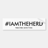 #IAMTHEHERD-bumpersticker Bumpersticker (Voorkant)