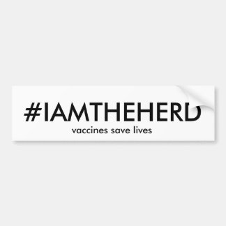 #IAMTHEHERD-bumpersticker Bumpersticker