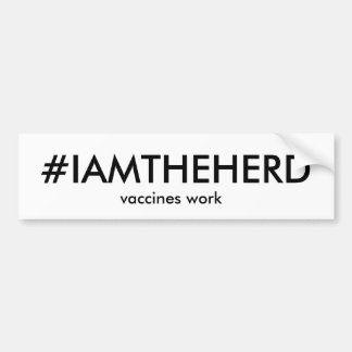 #IAMTHEHERD-bumpersticker Bumpersticker