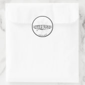 Iamyouareweami (rond) ronde sticker (Tas)