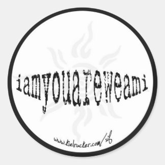 Iamyouareweami (rond) ronde sticker