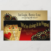 Ian & Bernice Las Vegas Deluxe Rood Zwart Goud Kaart (Voorkant / Achterkant)