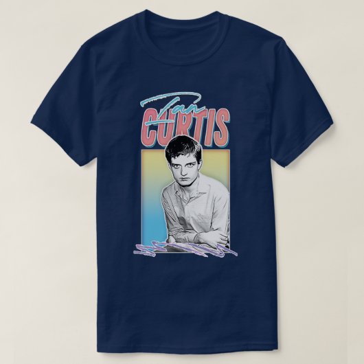 Ian Curtis esthetische stijl ontwerp T-shirt (Design voorkant)