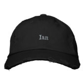 Ian Name Embroidered, Geborduurde Pet (Voorkant)