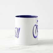Ian, Name, Logo, Blue Ringer Combo Coffee Mok (Midden)