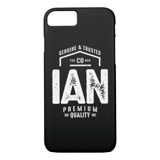 Ian Personalized Name Birthday Gift Case-Mate iPhone Case (Achterkant)