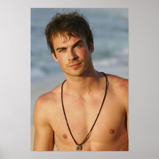 Ian Somerhalder Shirtless Poster (Voorkant)