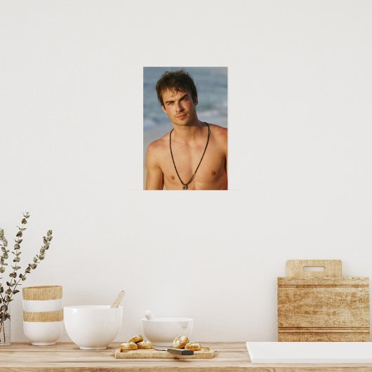 Ian Somerhalder Shirtless Poster (Keuken)