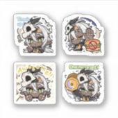 Iansan Genshin Impact 4 stuks stickerblad Sticker (Voorkant)