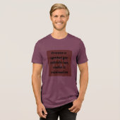 IAO-minimalistisch monogram Tri-Blend Shirt (Voorkant volledig)
