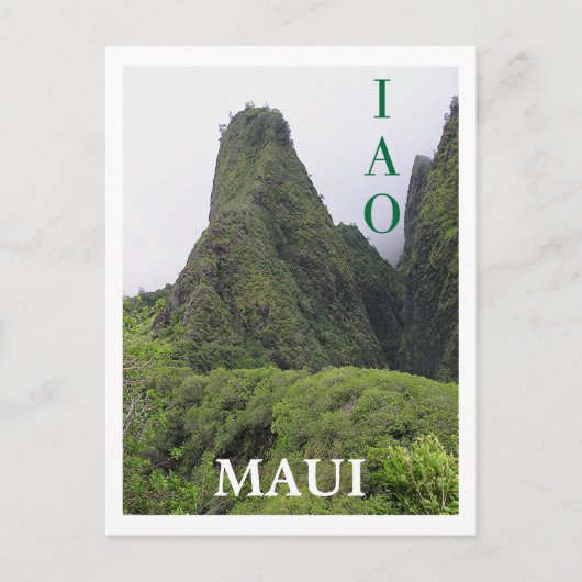 IAO-NAALD (MAU) IS GEHULD IN WOLKEN BRIEFKAART (Voorkant)