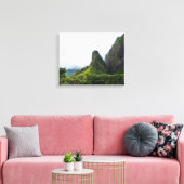 iao naald staatsmonument in maui hawaii canvas afdruk (Insitu (Woonkamer))