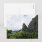 iao - naaldstaatmonument in maui hawaii briefkaart (Voorkant / Achterkant)