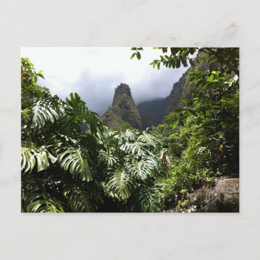 Iao Needle in Iao Valley State Park, Maui, Hawaii Briefkaart (Voorkant)