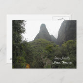 Iao Needle - Maui Hawaii Briefkaart (Voorkant / Achterkant)