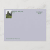 IAO VALLEY, MAUI BRIEFKAART (Achterkant)