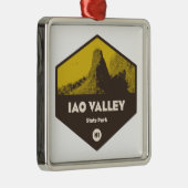 Iao Valley State Park Hawaii Metalen Ornament (Rechts)
