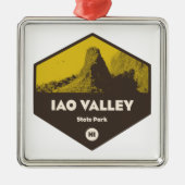 Iao Valley State Park Hawaii Metalen Ornament (Voorkant)