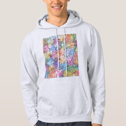 Ibadan Nigeria City Map Hoodie (Voorkant)
