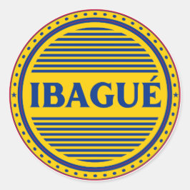Ibague City Pride Embleem – Colombiaanse identitei Ronde Sticker