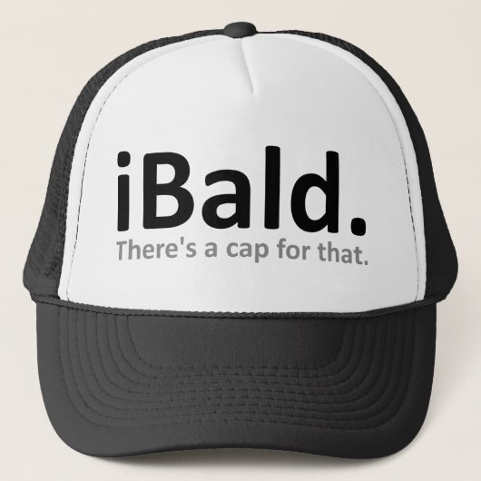 iBald Grappige Honkbalpet Hoed Trucker Pet (Voorkant)