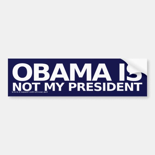 Ibama is niet mijn President Bumpersticker (Voorkant)