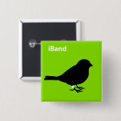 iBand Green Vierkante Button 5,1 Cm (Voorkant /achterkant)