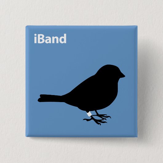 iBand Vierkante Button 5,1 Cm (Voorkant)