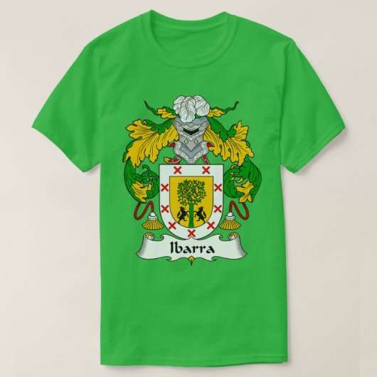 Ibarra Coat of Arms Family Crest T-shirt (Design voorkant)