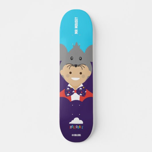 Ibbleobble™ - mijnheer Mousey - Schaats Deck - KAA Persoonlijk Skateboard (Voorkant)